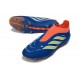 Adidas Predator Laceless Elite FG Soccer Cleats Blue Yellow Orange