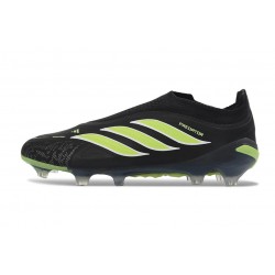 Adidas Predator Laceless Elite FG Soccer Cleats Black Yellow