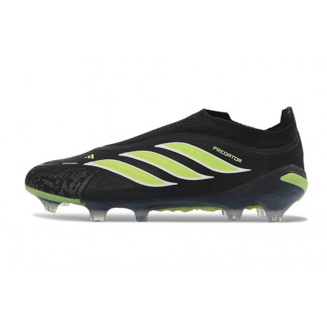 Adidas Predator Laceless Elite FG Soccer Cleats Black Yellow