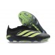 Adidas Predator Laceless Elite FG Soccer Cleats Black Yellow