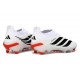 Adidas Predator Laceless Elite FG Soccer Cleats White Black Red