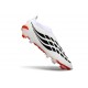 Adidas Predator Laceless Elite FG Soccer Cleats White Black Red