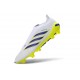 Adidas Predator Laceless Elite FG Soccer Cleats White Blue Yellow