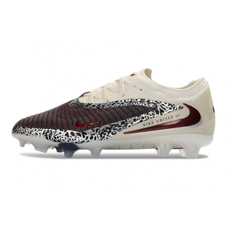 New Nike Phantom 6 Low Elite FG Red Off-White Black