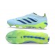 Adidas Predator Laceless Elite FG Crystal Sky Ray Blue Team Solar Yellow