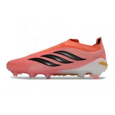 Adidas Predator Laceless Elite FG Soccer Cleats Pink Black