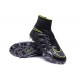Nike Hypervenom 2 Phantom Men's Nike Football Cleats Black Metallic Hematite Volt