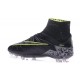 Nike Hypervenom 2 Phantom Men's Nike Football Cleats Black Metallic Hematite Volt