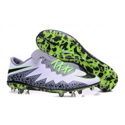 2016 Nike Men's Hypervenom Phinish II FG Soccer Boots - White Green Grey Black