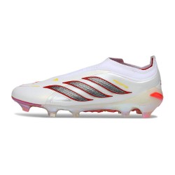Adidas Predator LL Elite FG 2026 Boots White Crimson Black