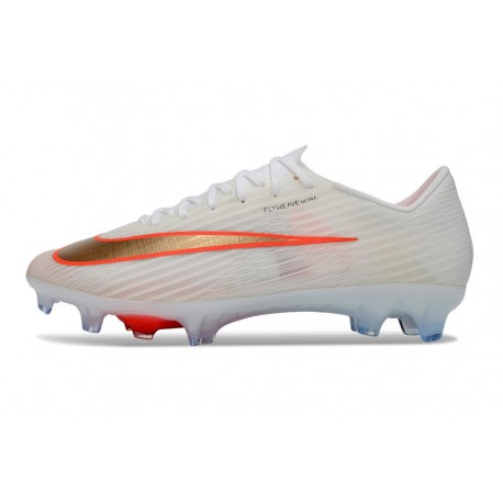 New Nike Zoom Mercurial Vapor XVII Elite FG White Orange Gold