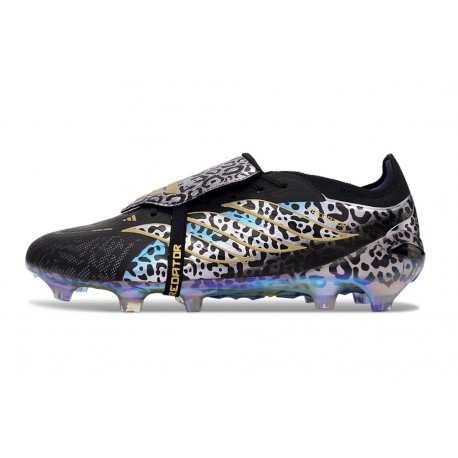 Adidas Predator 26 Elite FT FG Cleat Kaka Core Black Gold Met.