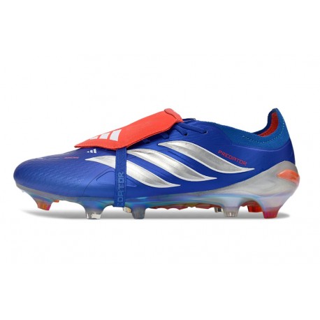Adidas Predator Elite Foldover Tongue FG Boot Blue Red Silver