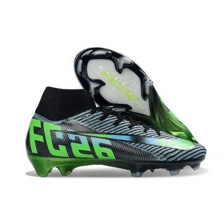 Nike Mercurial Superfly 10 Elite FG Soccer Shoes Black Green