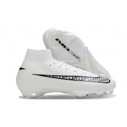 Nike Mercurial Superfly 10 Elite FG Soccer Shoes White Black