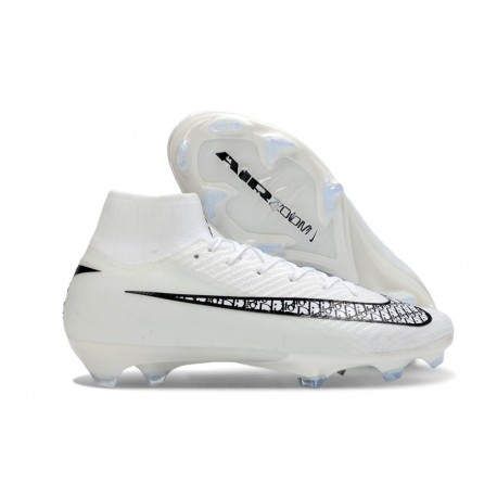 Nike Mercurial Superfly 10 Elite FG Soccer Shoes White Black