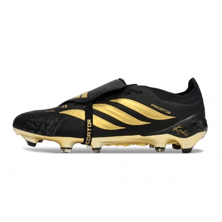 Adidas Predator Elite Foldover Tongue FG Boot Black Gold