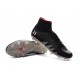 2016 Best Nike Hypervenom Phantom II Soccer Shoes NJR x Jordan Black Light Crimson White Metallic Silver