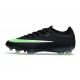 Nike Air Zoom Mercurial Vapor 17 Elite FG Cleats Black Illusion Green