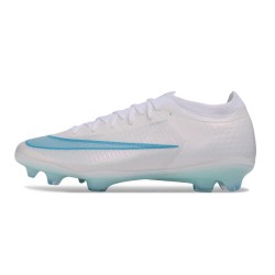 Nike Air Zoom Mercurial Vapor 17 Elite FG Cleats White Blue