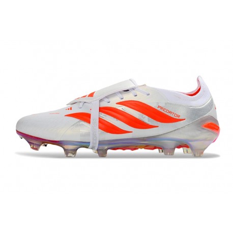 Adidas Predator 26 Elite FT FG Football Cleat White Crimson