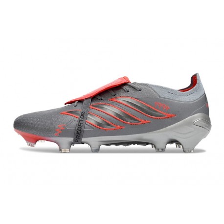 Adidas Predator 26 Elite FT FG Football Cleat Grey Red