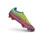 Nike Air Zoom Mercurial Vapor 17 Elite FG Cleat Yellow Crimson Blue