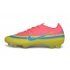 Nike Air Zoom Mercurial Vapor 17 Elite FG Cleat Crimson Blue Yellow