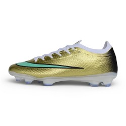 Nike Air Zoom Mercurial Vapor 17 Elite FG Cleat Gold Green