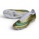 Nike Air Zoom Mercurial Vapor 17 Elite FG Cleat Gold Green