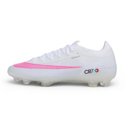 Nike Air Zoom Mercurial Vapor 17 Elite FG Cleat CR7 White Pink
