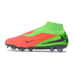 Nike Phantom 6 High Cut Elite FG Boots Hot Punch Black Green Strike