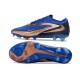 Nike Phantom 6 Low Cut Elite FG Boots Navy Blue Golden