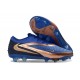 Nike Phantom 6 Low Cut Elite FG Boots Navy Blue Golden