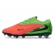 Nike Phantom 6 Low Cut Elite FG Boots Hot Punch Black Green Strike