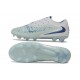 Nike Phantom 6 Low Cut Elite FG Boots White Mint Metallic Blue