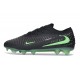 Nike Phantom 6 Low Cut Elite FG Boots Black Illusion Green Black