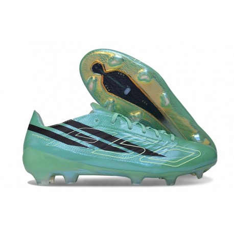New adidas F50 Hyperfast Elite FG Soccer Boots Pulse Mint Core Black Solar Lemon