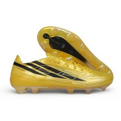 New adidas F50 Hyperfast Elite FG Soccer Boots Golden Black