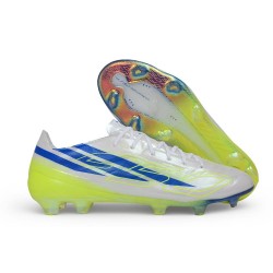 New adidas F50 Hyperfast Elite FG Soccer Boots White Blue Yellow