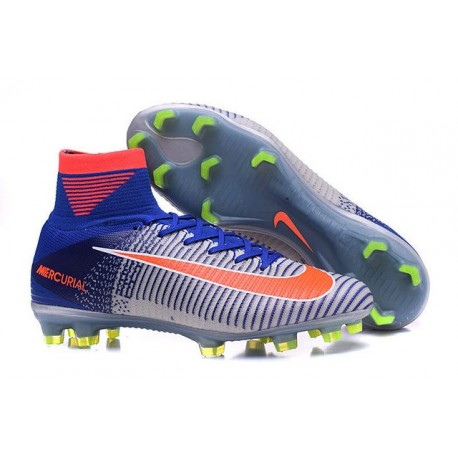 orange and white mercurials
