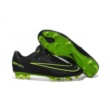 black and green nike soccer cleats