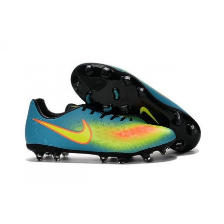 New Nike Magista Opus II FG Football Boots - Low Price - Blue Volt Orange