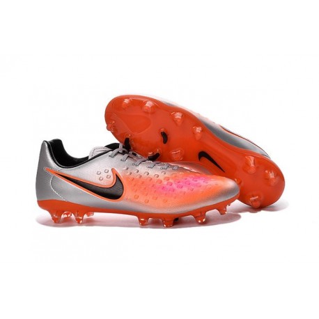 New Nike Magista Opus II FG Football Boots - Low Price - Silver Orange Black