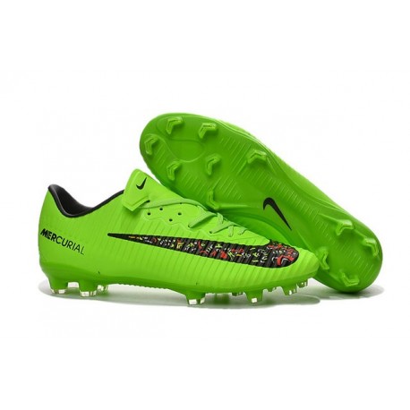 Shoes For Men - Nike Mercurial Vapor 11 FG Soccer Football Green Black