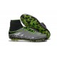 2016 Best Nike Hypervenom Phantom II Soccer Shoes Pure Platinum Black Ghost Green