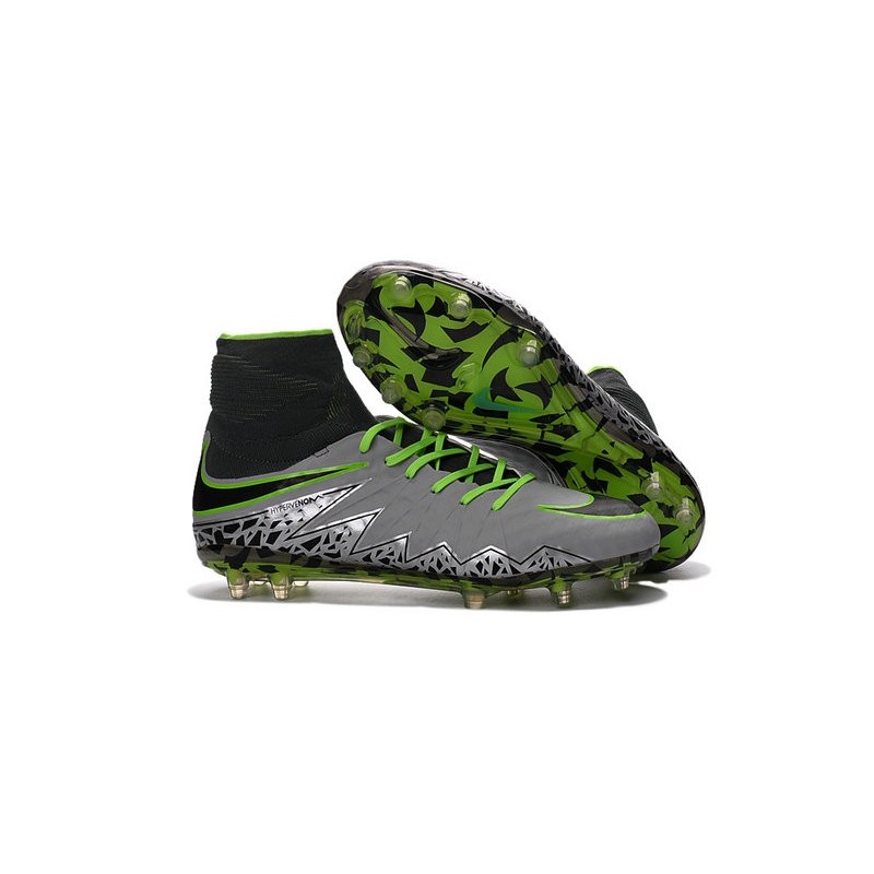 2016 Best Nike Hypervenom Phantom II Shoes Pure Platinum Green