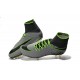 2016 Best Nike Hypervenom Phantom II Soccer Shoes Pure Platinum Black Ghost Green