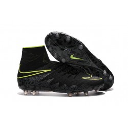 nike hypervenom black white green