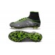 2016 Best Nike Hypervenom Phantom II Soccer Shoes Pure Platinum Black Ghost Green